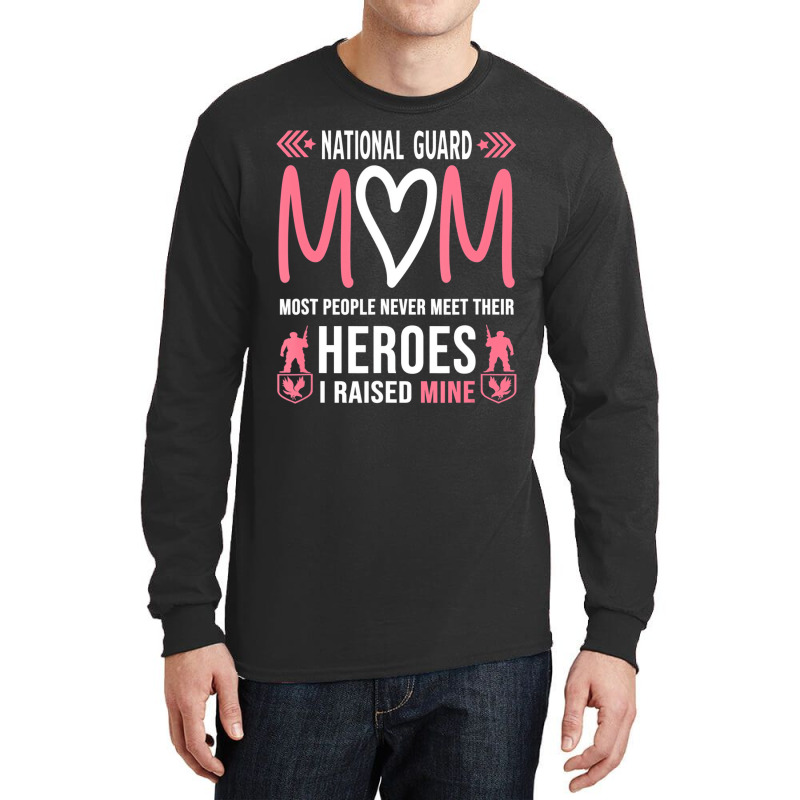 National Guard Mom Shirt Army Heroes Gifts Militar Long Sleeve Shirts | Artistshot