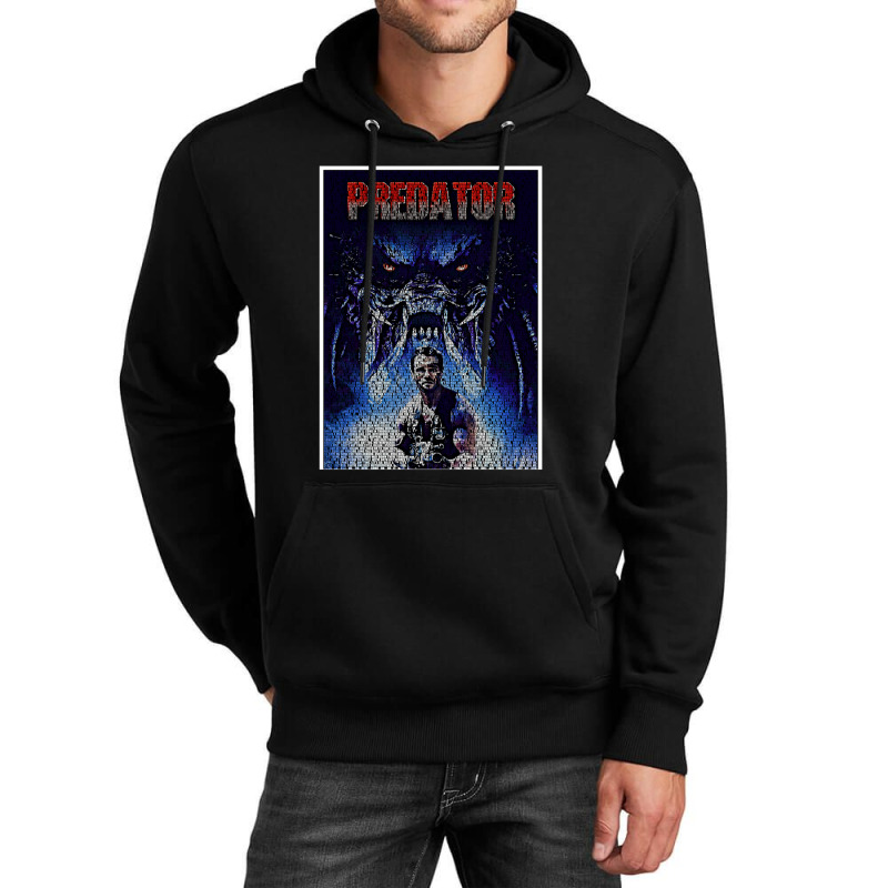 Text Portrait Of Predator With Full Script Of The  Unisex Hoodie by BARBARABURNETTWEST | Artistshot