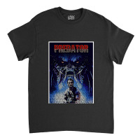 Text Portrait Of Predator With Full Script Of The  Classic T-shirt | Artistshot