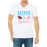 Cute Keeper Of The Gender Touchdowns Reveal For Mo V-neck Tee | Artistshot