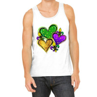 Cute Mardi Gras Heart Funny Fleur De Lis Mardi Gra Tank Top | Artistshot