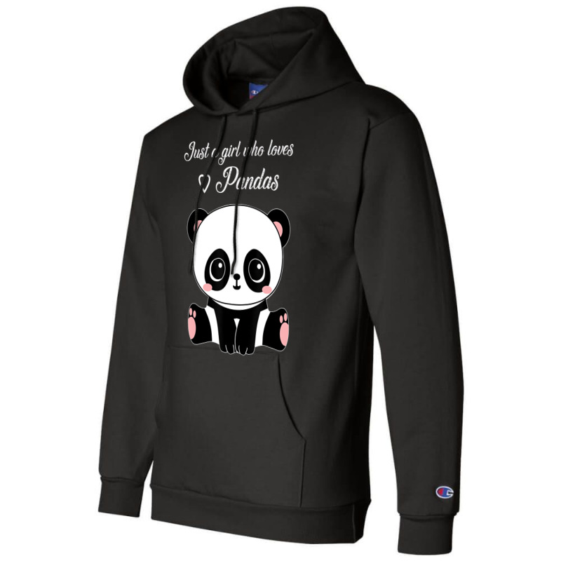 Cute Panda Shirt Just A Girl Who Loves Pandas T Sh Champion Hoodie | Artistshot