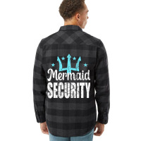 Mermaid Security Merdad Mermen Mermaid Birthday Th Flannel Shirt | Artistshot