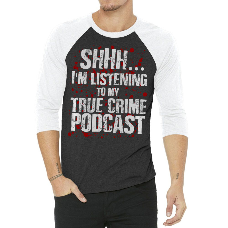 Funny Murderino Shirt Obsessed Junkie True Crime P 3/4 Sleeve Shirt | Artistshot