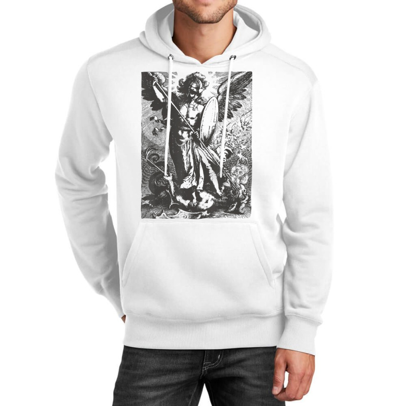 St Saint Michael The Archangel Catholic Angel Warr Unisex Hoodie | Artistshot