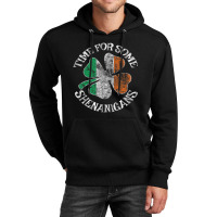 St. Patrick's Time For Some Shenanigans Clover Fun Unisex Hoodie | Artistshot