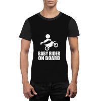 Baby Rider On Board Graphic T-shirt | Artistshot