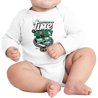 Time Is Money Long Sleeve Baby Bodysuit | Artistshot