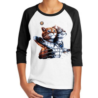 Titanic Cat Vintage Kitten In Space Galaxy Lovers Youth 3/4 Sleeve | Artistshot