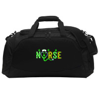 Nurse St Patricks Day Shirt St Patricks Day Nurse Active Duffel | Artistshot