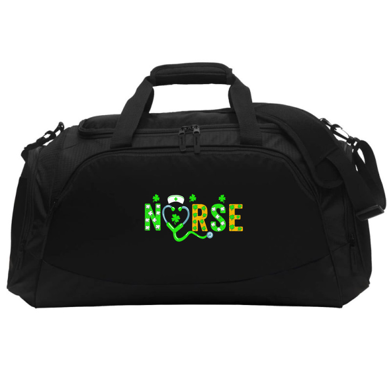 Nurse St Patricks Day Shirt St Patricks Day Nurse Active Duffel | Artistshot