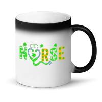 Nurse St Patricks Day Shirt St Patricks Day Nurse Magic Mug | Artistshot