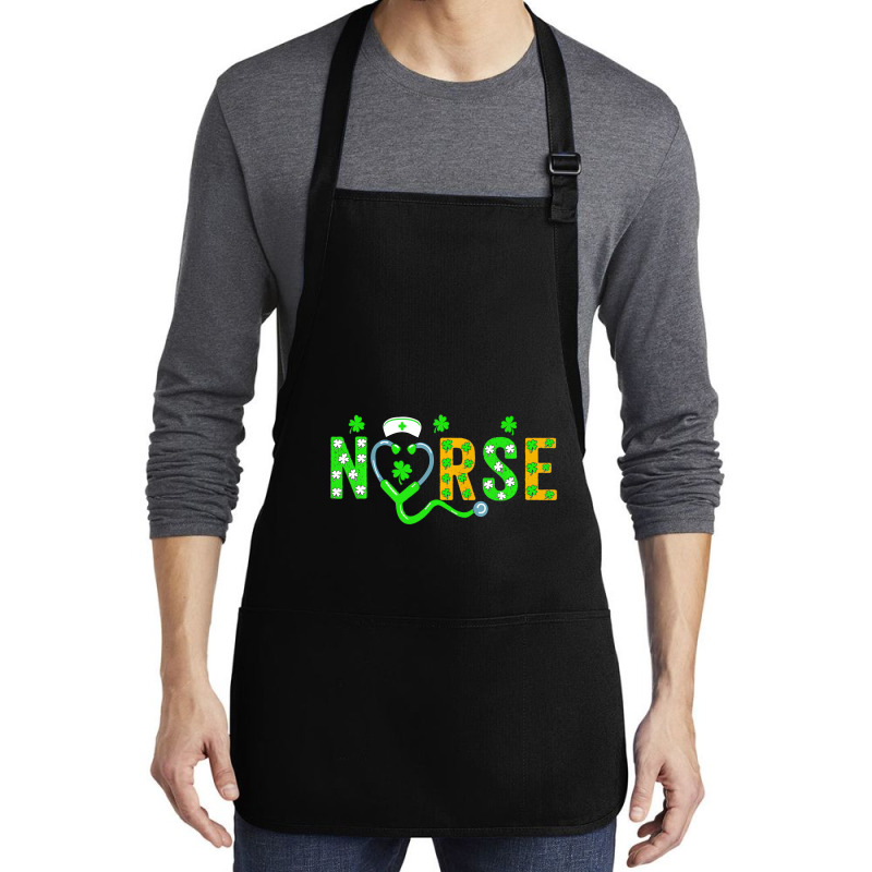 Nurse St Patricks Day Shirt St Patricks Day Nurse Medium-length Apron | Artistshot