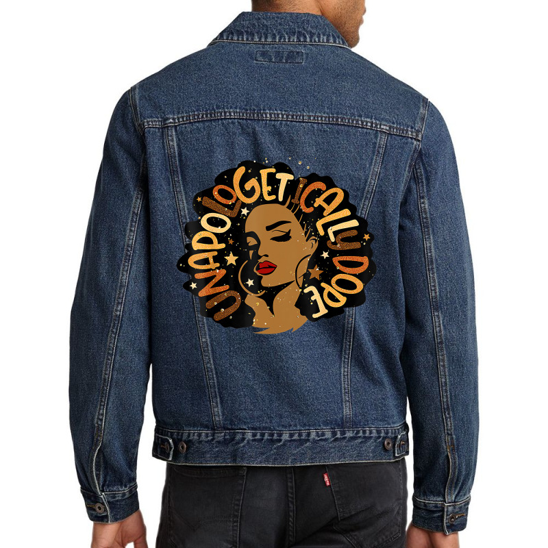 Unapologetically Dope Black Pride Melanin African Men Denim Jacket by tahon | Artistshot