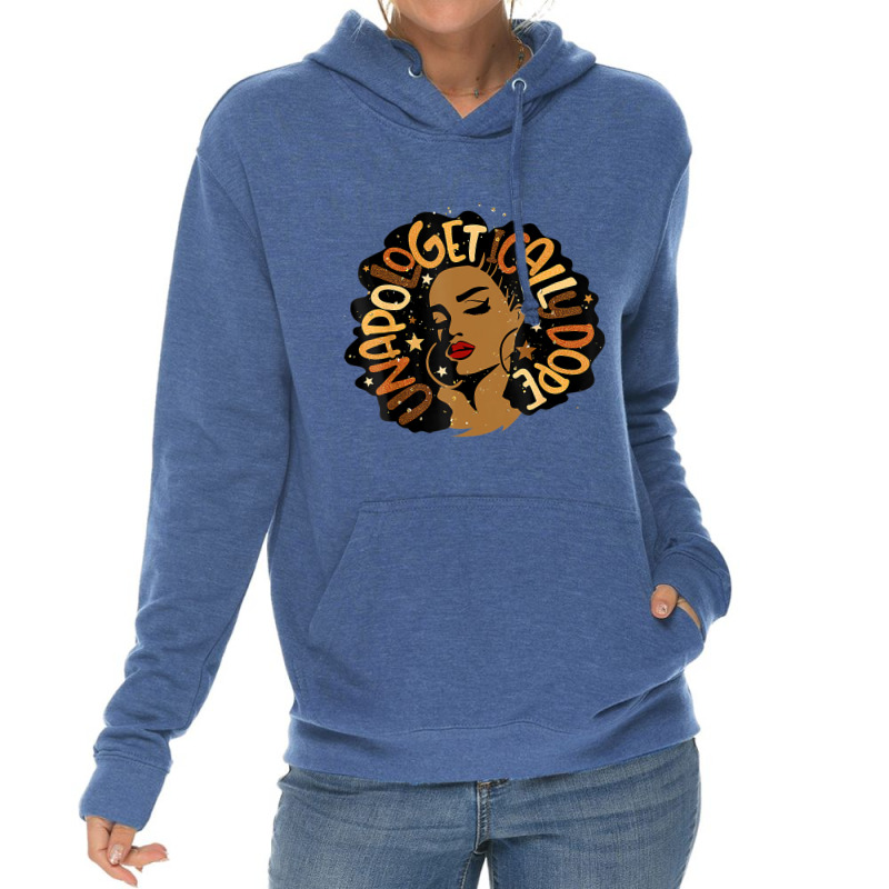 Unapologetically Dope Black Pride Melanin African Lightweight Hoodie by tahon | Artistshot