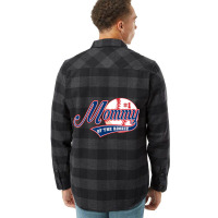 Mommy Of Rookie 1st Birthday Baseball Theme Matchi Flannel Shirt | Artistshot