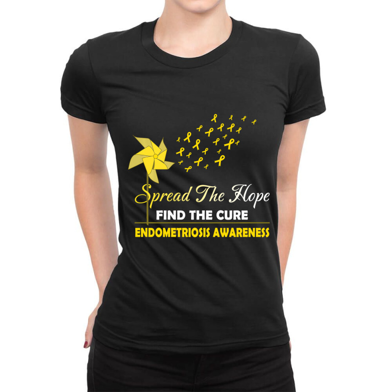 Spread The Hope Endometriosis Awareness Pullover H Ladies Fitted T-Shirt by prasek | Artistshot