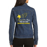 Spread The Hope Endometriosis Awareness Pullover H Ladies Denim Jacket | Artistshot