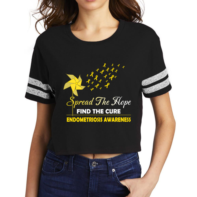 Spread The Hope Endometriosis Awareness Pullover H Scorecard Crop Tee by prasek | Artistshot