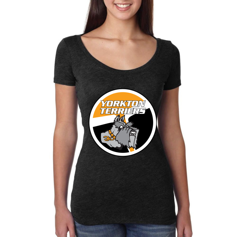 Yorkton Terriers Women's Triblend Scoop T-shirt by ogoy | Artistshot