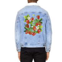 Vintage Strawberries Strawberry Lover Fruit Berry Unisex Sherpa-lined Denim Jacket | Artistshot