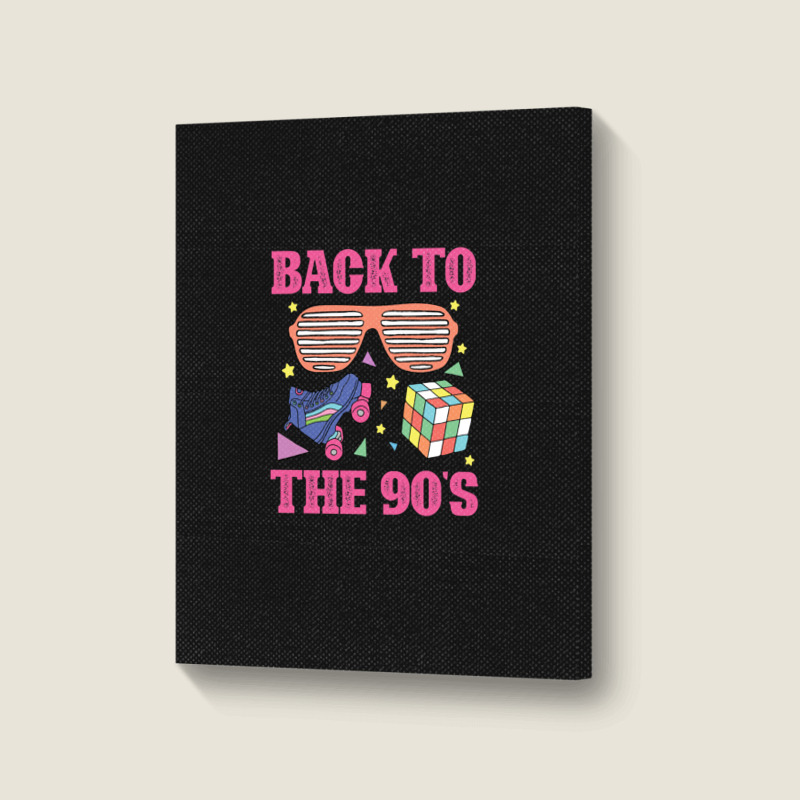 Retro 90s Nineties Era Vintage 1990s Portrait Canvas Print | Artistshot