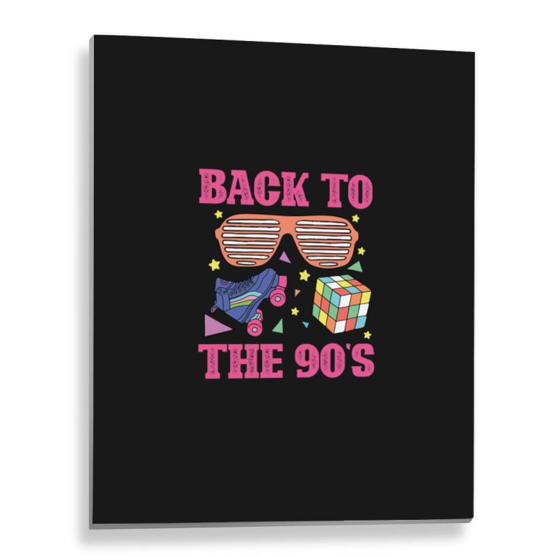 Retro 90s Nineties Era Vintage 1990s Metal Print Vertical | Artistshot