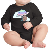 Parasol Sloth Long Sleeve Baby Bodysuit | Artistshot