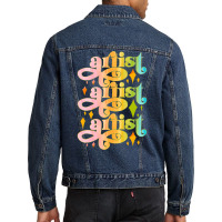 Artist Girl Travel Men Denim Jacket | Artistshot