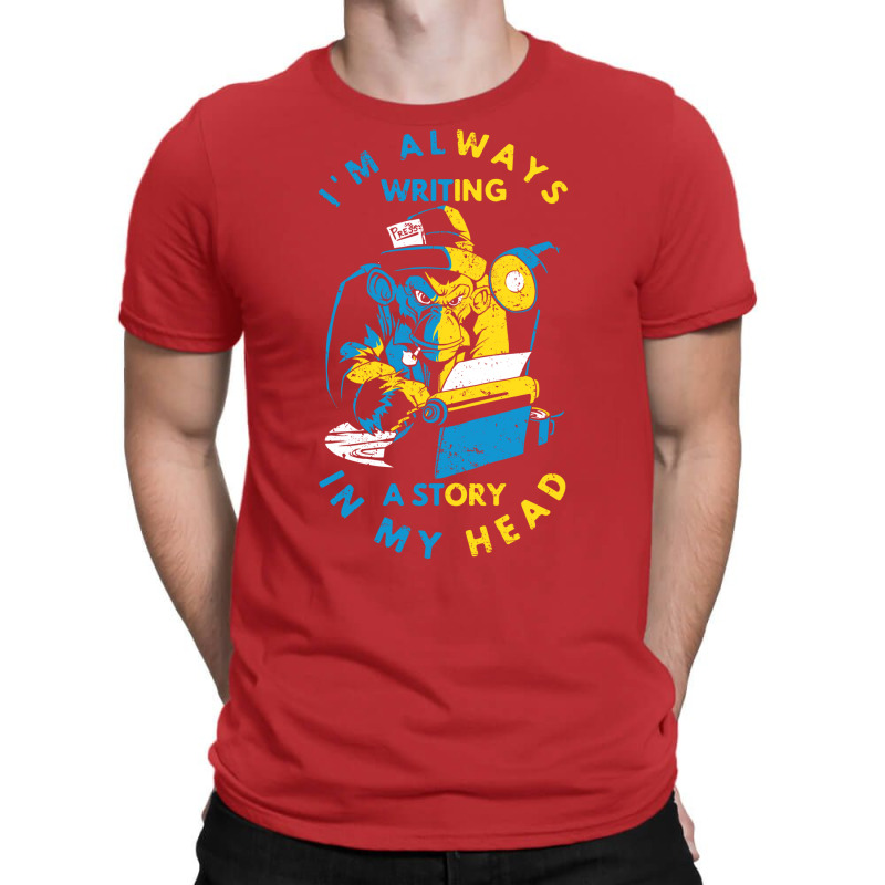 Author Book Writer Monkey Story Detective Funny T-Shirt by ajithcti1 | Artistshot