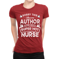 Sorry This Author Is Taken Yellow Ladies Fitted T-shirt | Artistshot