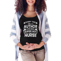 Sorry This Author Is Taken Yellow Maternity Scoop Neck T-shirt | Artistshot