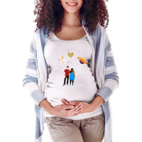 Star Date Book Cover Print Nature Maternity Scoop Neck T-shirt | Artistshot