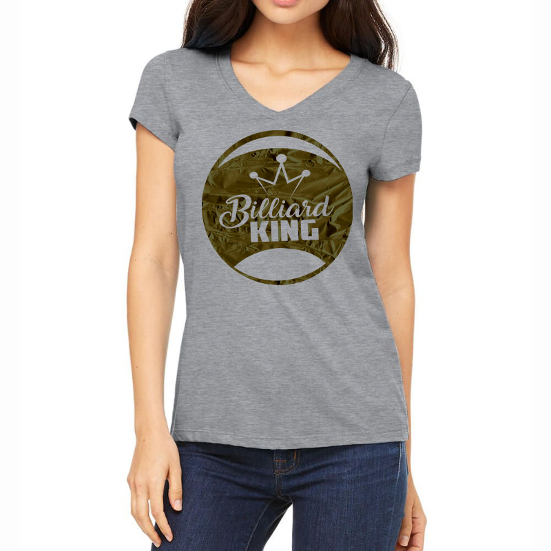 Billiard King Pool Player Women's V-Neck T-Shirt by rspdjobc | Artistshot