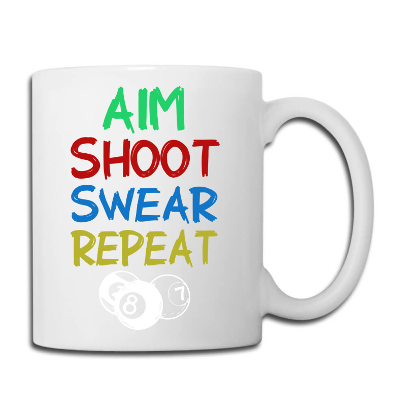 Billiards Aim Shoot Swear Snooker Pool Coffee Mug | Artistshot