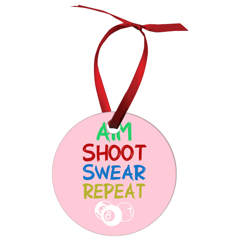 Billiards Aim Shoot Swear Snooker Pool Ornament | Artistshot