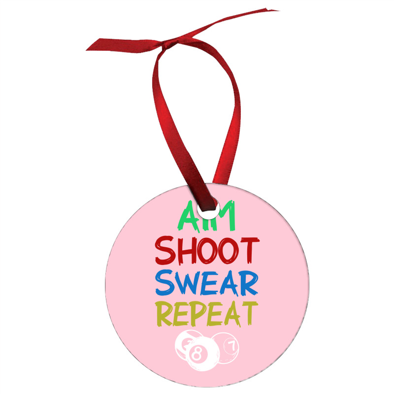 Billiards Aim Shoot Swear Snooker Pool Ornament | Artistshot