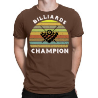 Billiards Champion Retro Sunset Design T-shirt | Artistshot