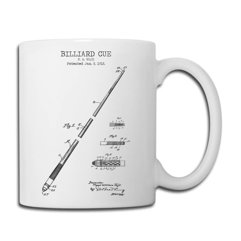 Billiard Cue Patent Coffee Mug | Artistshot