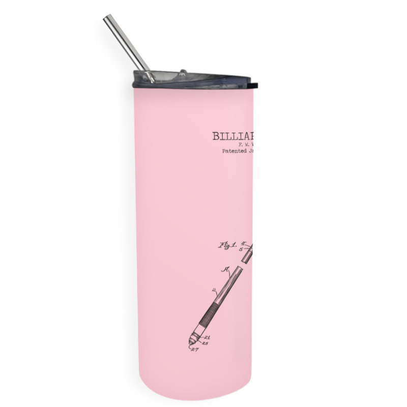 Billiard Cue Patent Skinny Tumbler | Artistshot