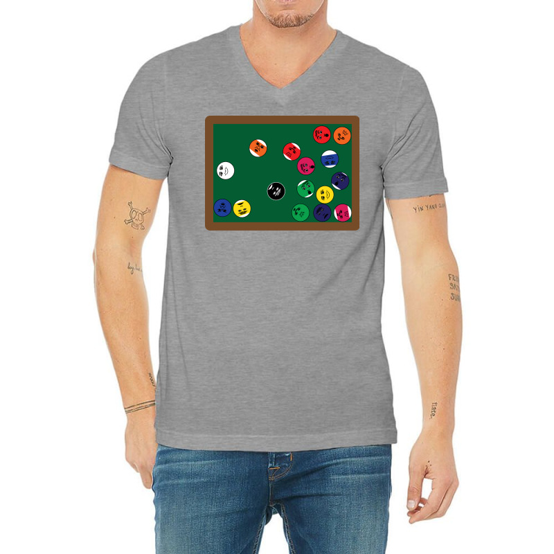 Billiard Table Game V-neck Tee | Artistshot