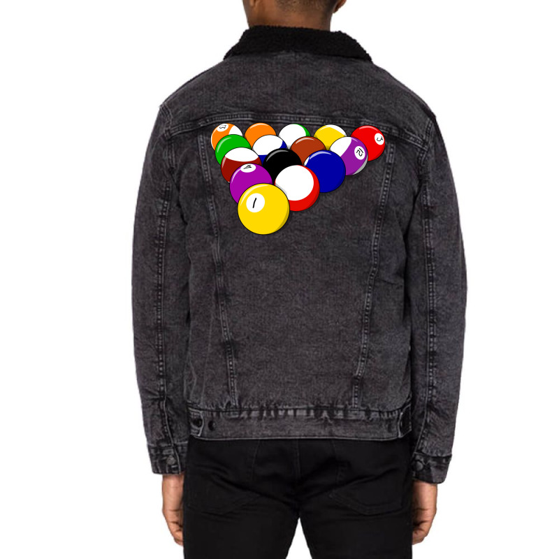 Billiards Hot Unisex Sherpa-lined Denim Jacket | Artistshot