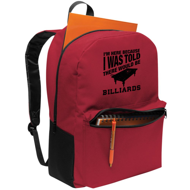 Funny Billiard Quote For Billiards Player Backpack | Artistshot