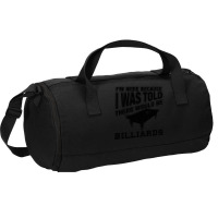 Funny Billiard Quote For Billiards Player Duffel Bag | Artistshot