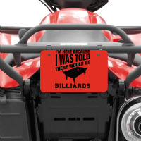 Funny Billiard Quote For Billiards Player Atv License Plate | Artistshot