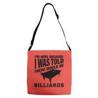 Funny Billiard Quote For Billiards Player Adjustable Strap Totes | Artistshot