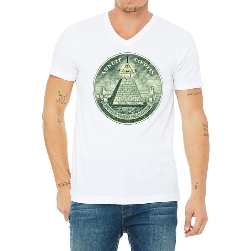 Bill Cipher Illuminati V-Neck Tee by ciklercalaim3 | Artistshot