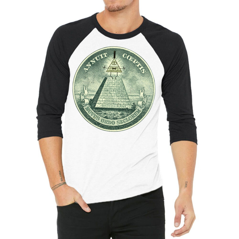 Bill Cipher Illuminati 3/4 Sleeve Shirt by ciklercalaim3 | Artistshot