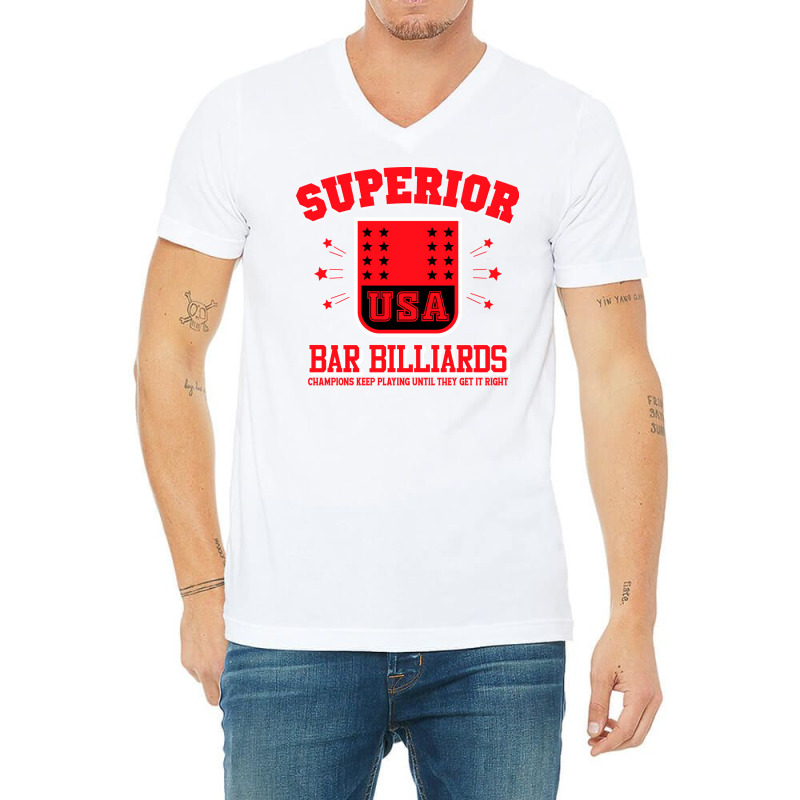 Bar Billiards 2 V-neck Tee | Artistshot