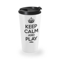 Keep Calm And Play Eight Travel Mug | Artistshot